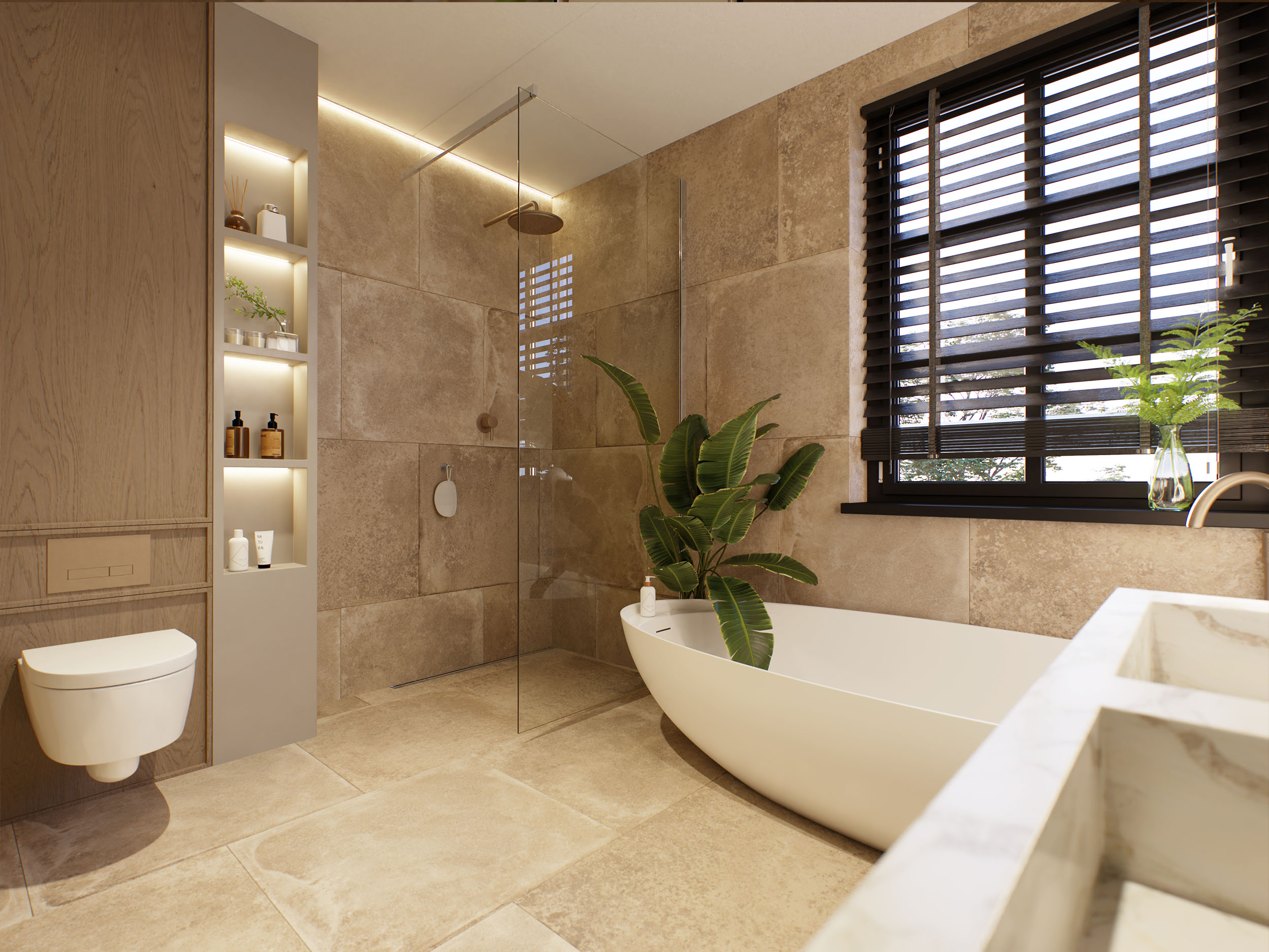 Ethnostijl Badkamer - sfeervolle badkamer 7