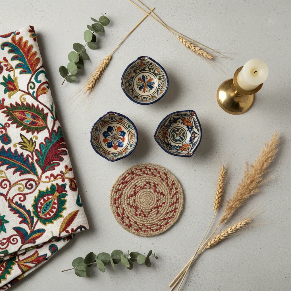 Ethnostijl Eetkamer - inrichting en decoratie