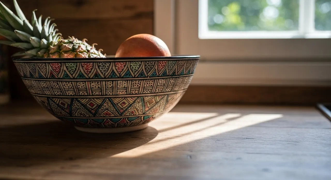 Ethnostijl Keuken - detail van materialen en textuur