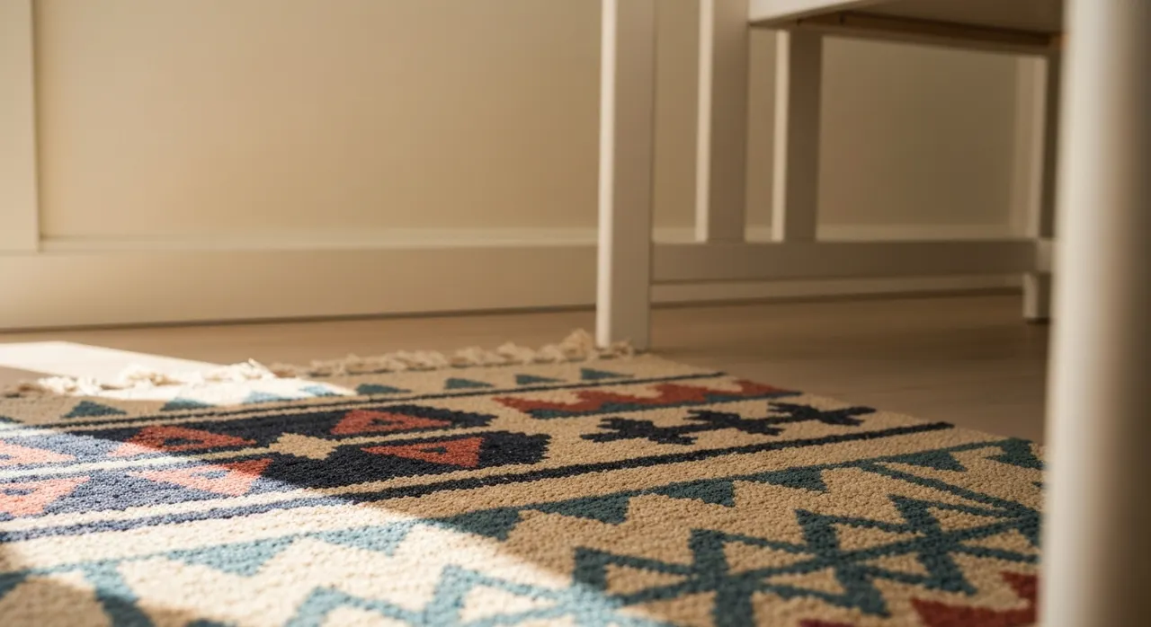 Ethnostijl Kinderkamer - detail van materialen en textuur