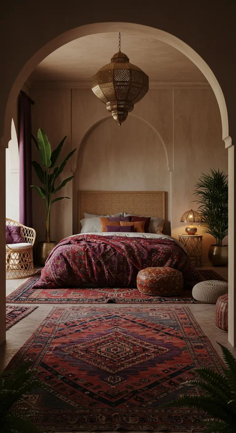 Ethnostijl Slaapkamer - sfeervolle slaapkamer 6