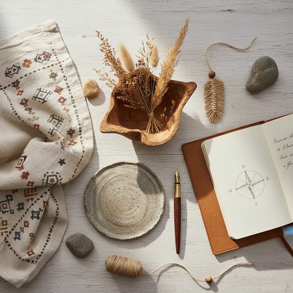 Ethnostijl Werkkamer - inrichting en decoratie