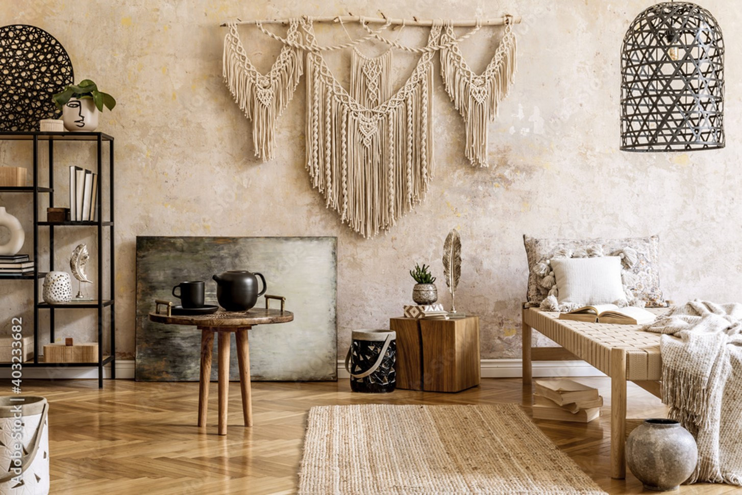 Ethnostijl Woonkamer - sfeervolle woonkamer 3