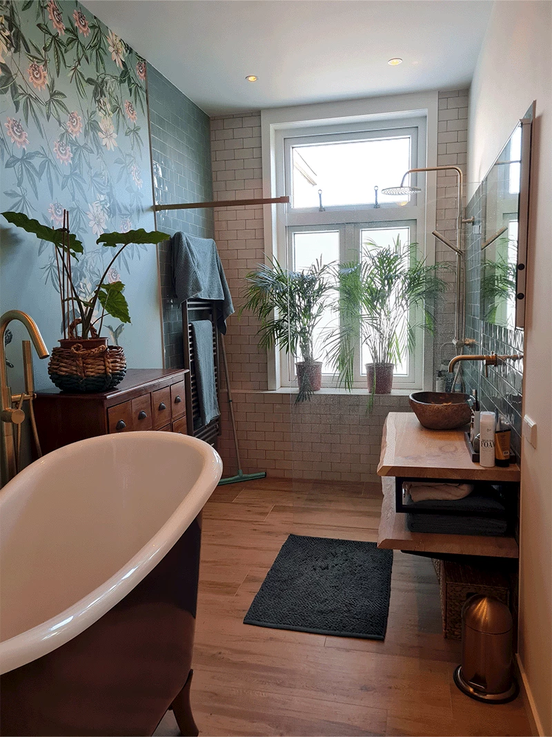 Grandmillennial Badkamer - sfeervolle badkamer 4