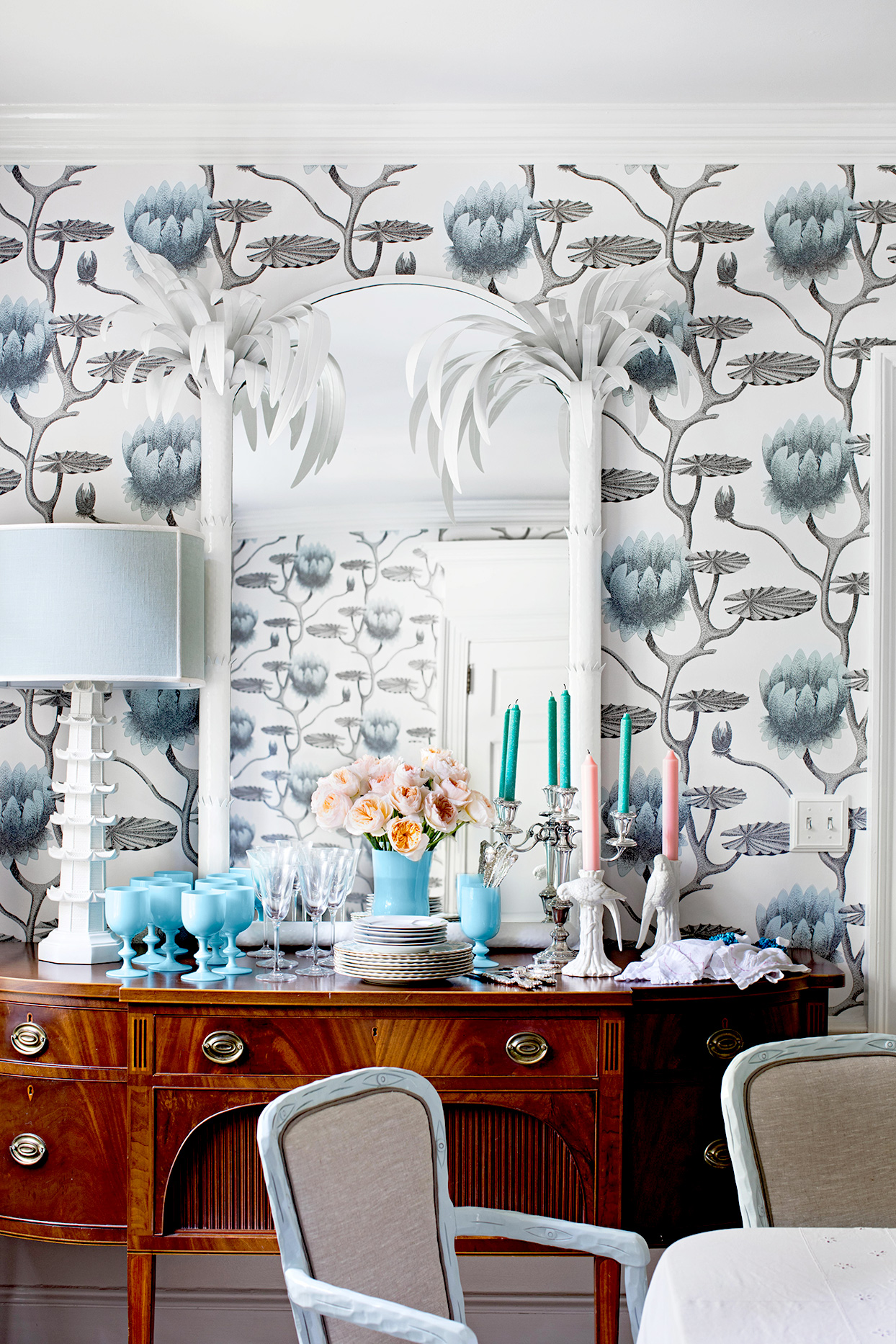 Grandmillennial Eetkamer - sfeervolle eetkamer 7