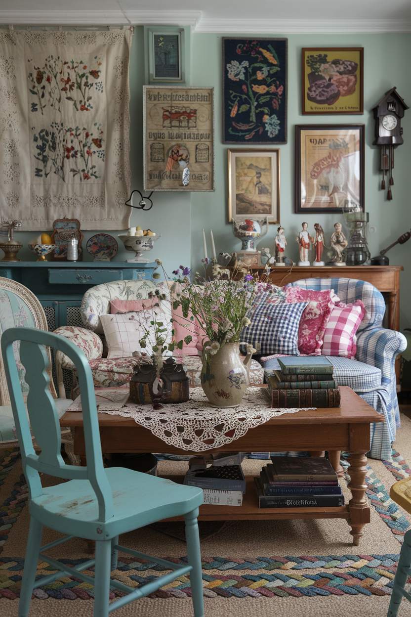 Grandmillennial Eetkamer - sfeervolle eetkamer 8