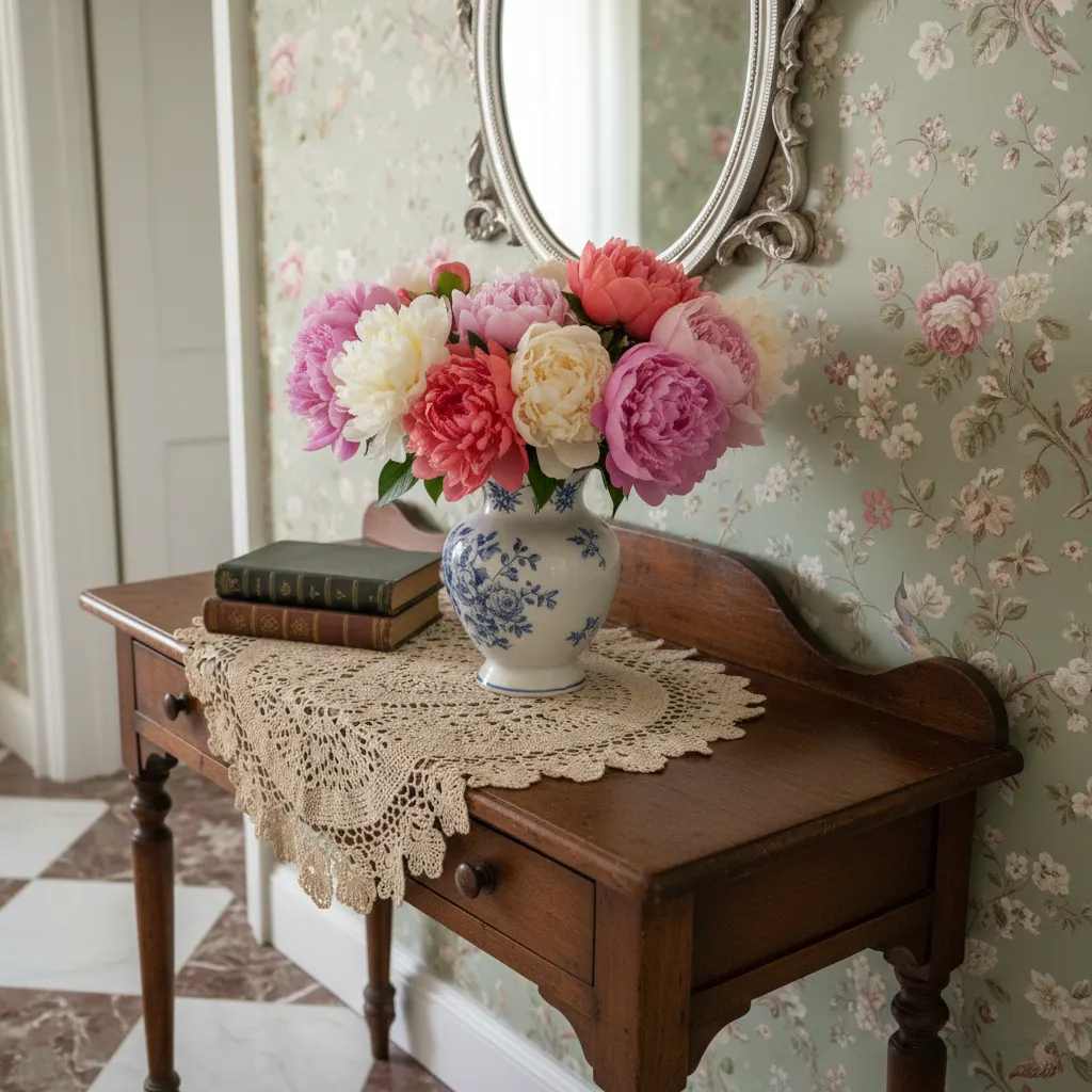 Grandmillennial Hal - detail van materialen en textuur