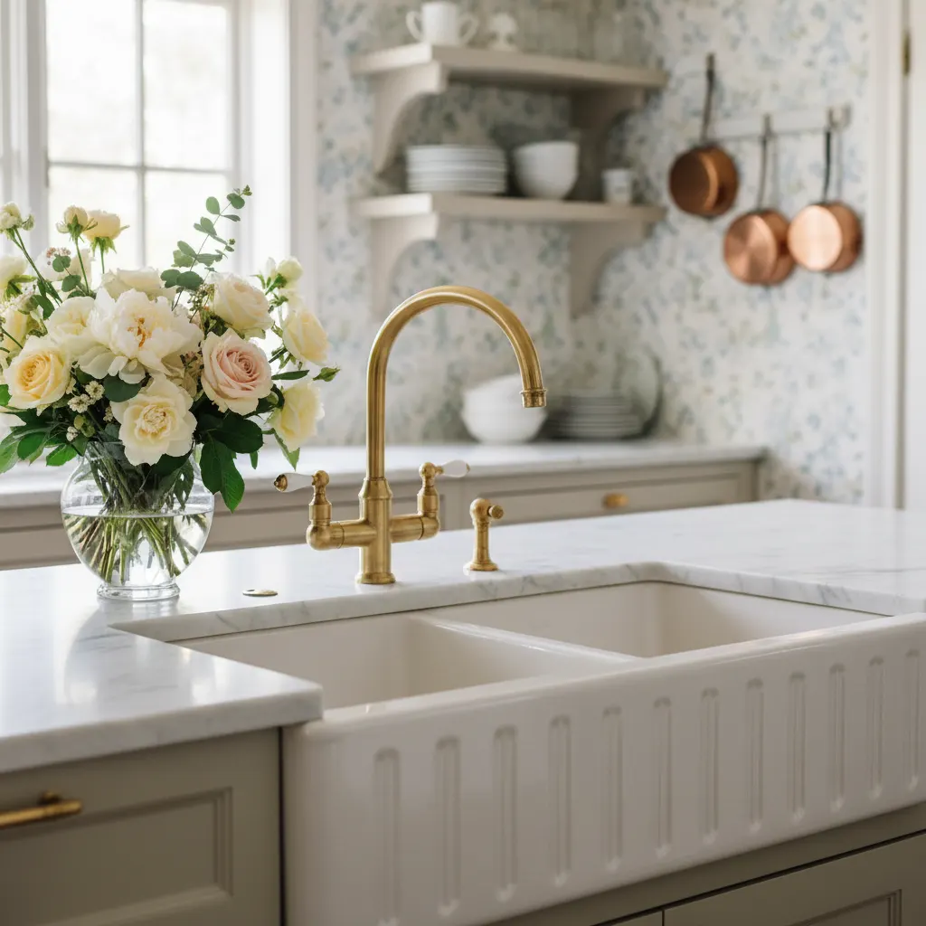 Grandmillennial Keuken - detail van materialen en textuur