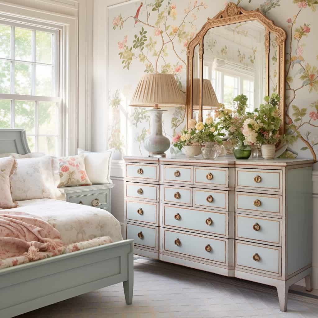 Grandmillennial Slaapkamer - sfeervolle slaapkamer 9