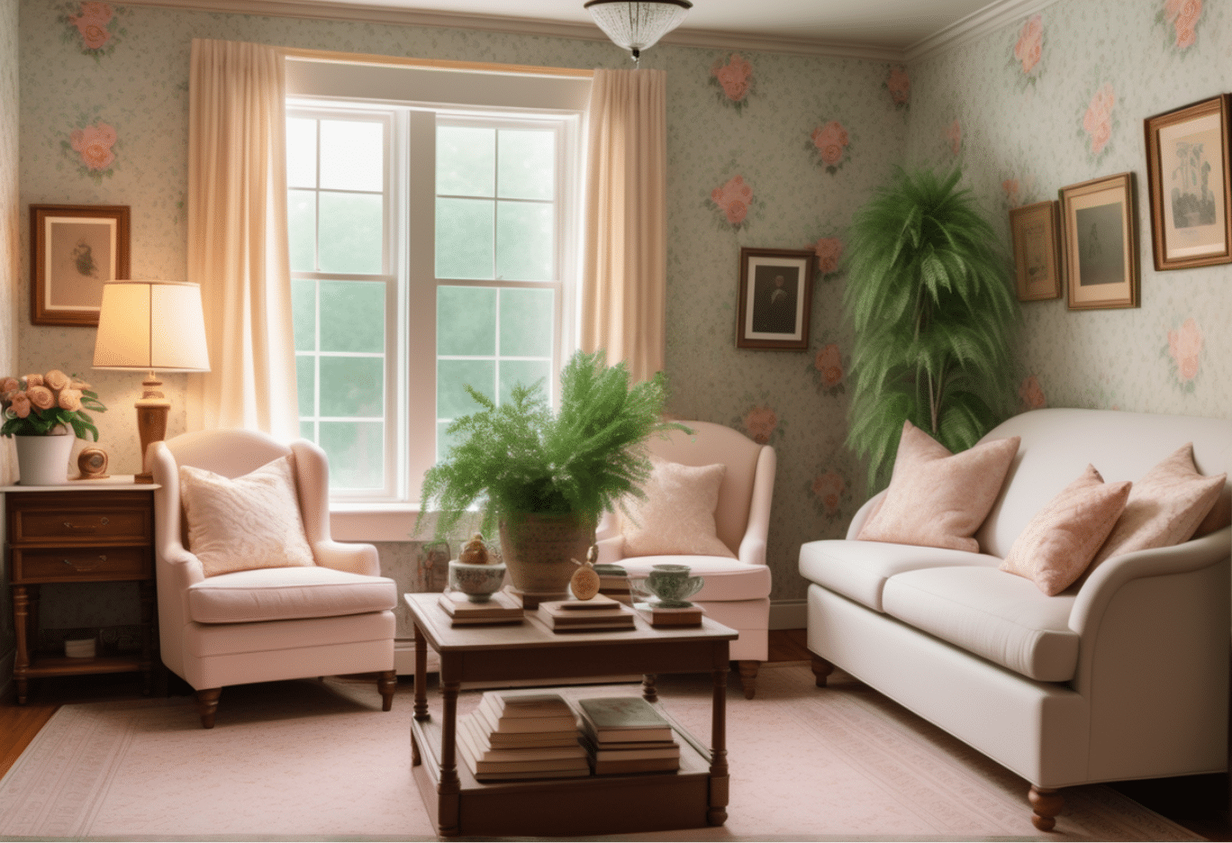 Grandmillennial Woonkamer - sfeervolle woonkamer 11