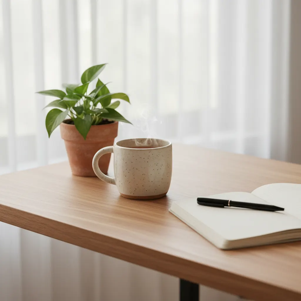 Healing Home Werkkamer - detail van materialen en textuur