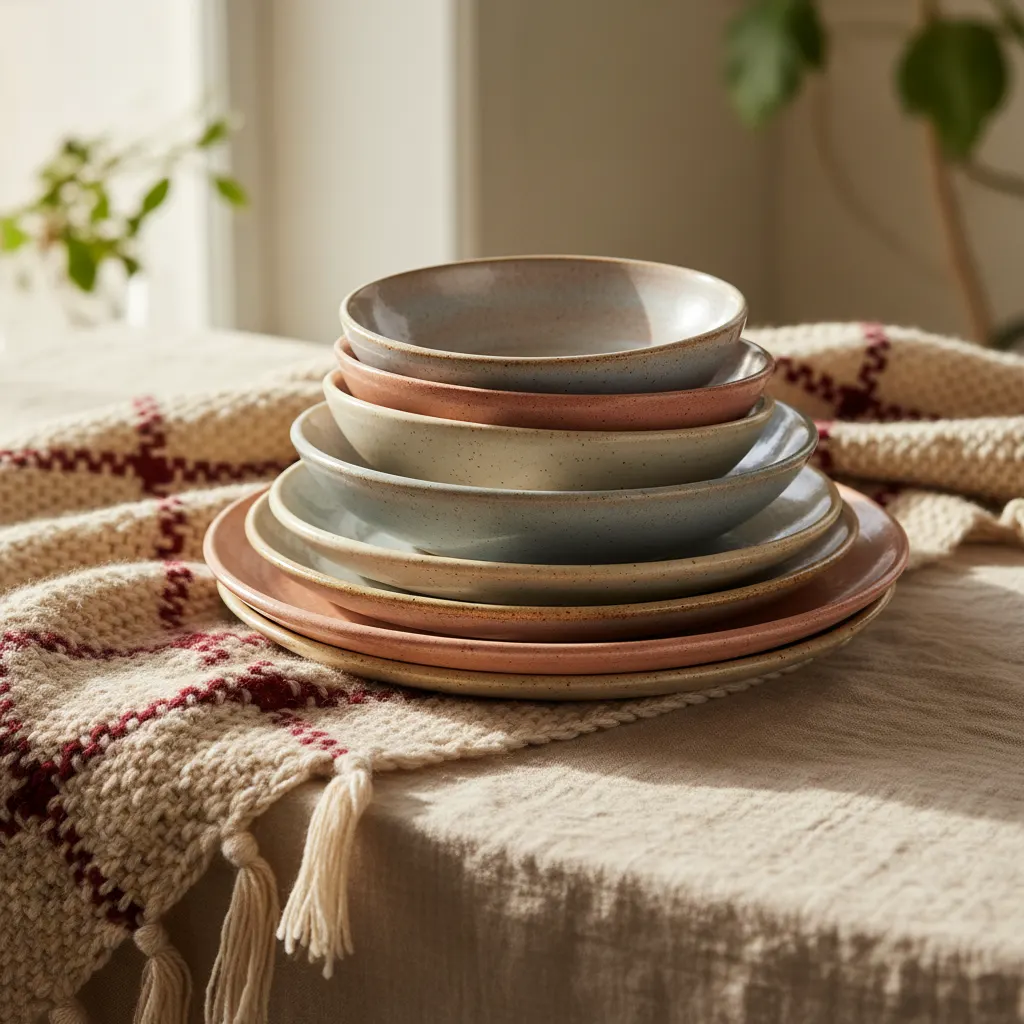 Hygge Eetkamer - detail van materialen en textuur