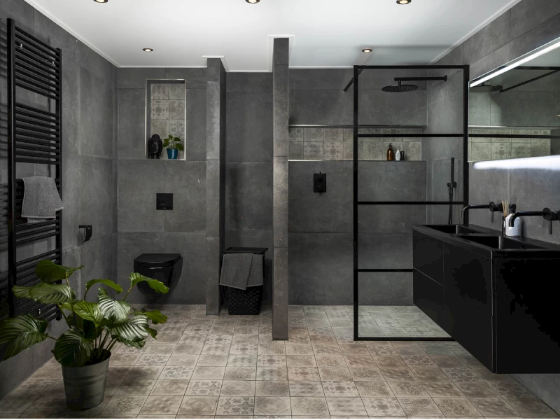 Industrial Badkamer - sfeervolle badkamer 16