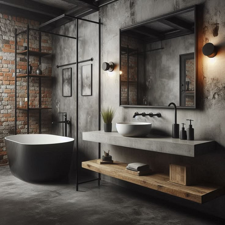 Industrial Badkamer - sfeervolle badkamer 3