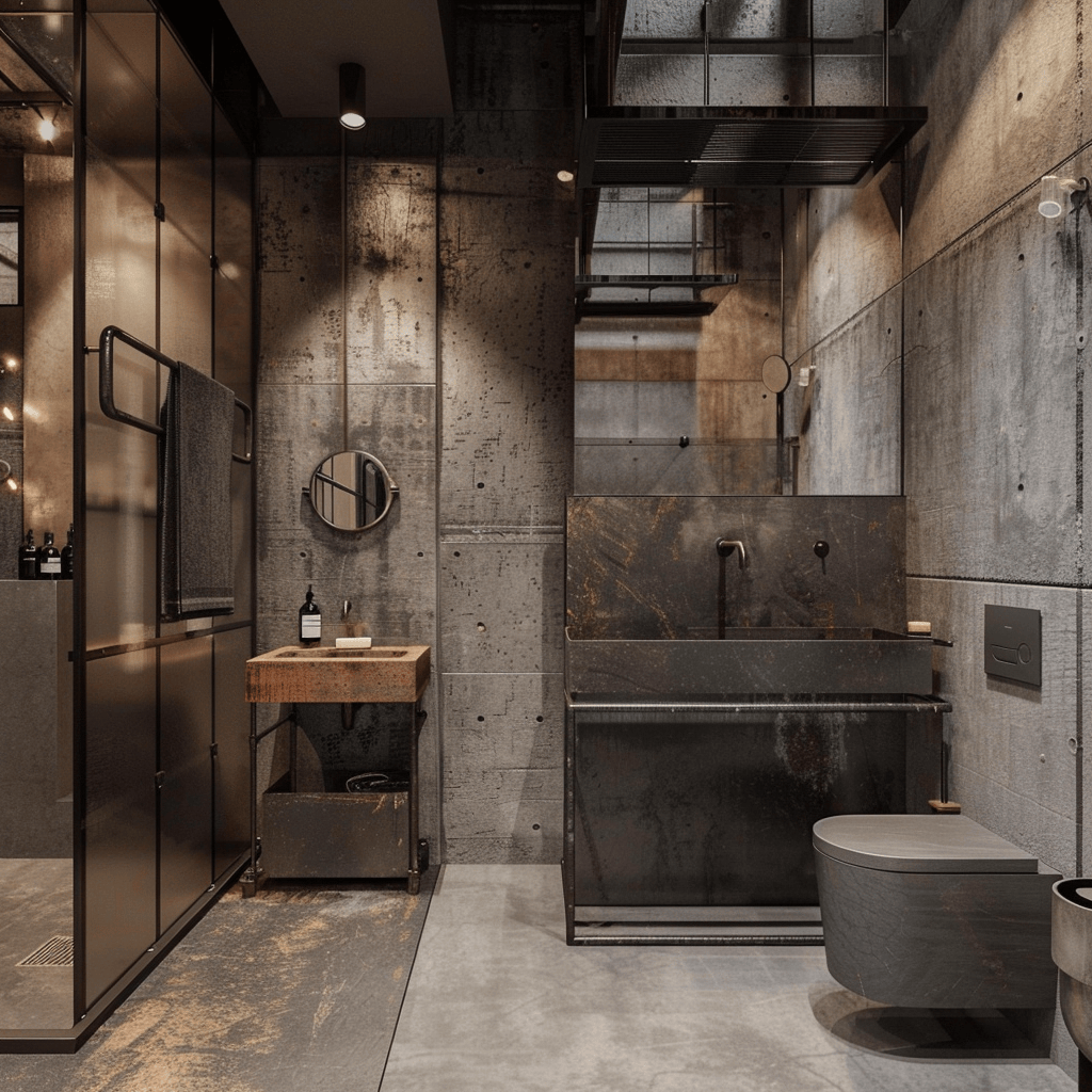 Industrial Badkamer - sfeervolle badkamer 4