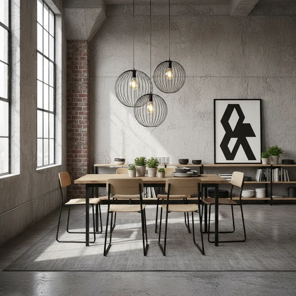Industrial Eetkamer - budgetvriendelijke look