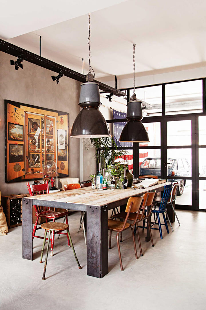 Industrial Eetkamer - sfeervolle eetkamer 11