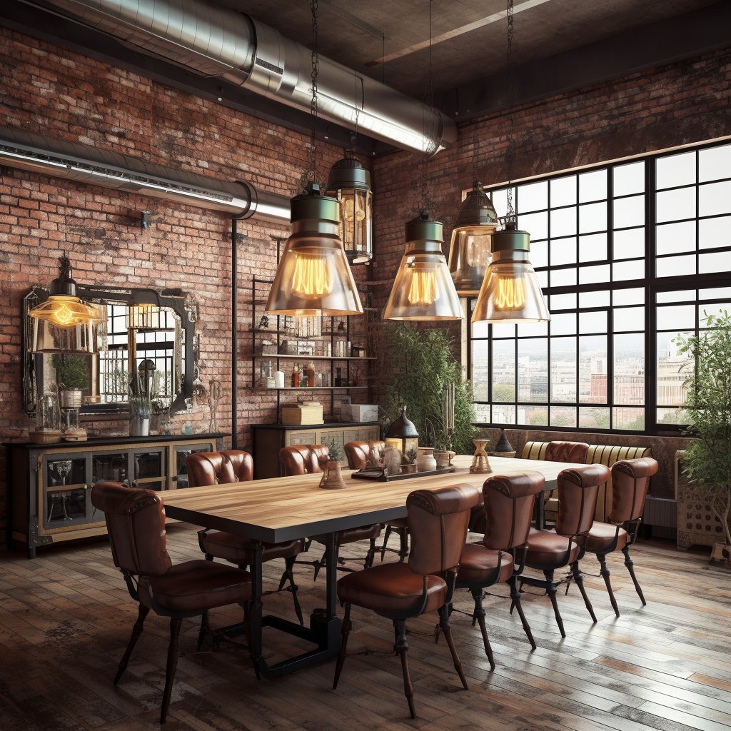 Industrial Eetkamer - sfeervolle eetkamer 17