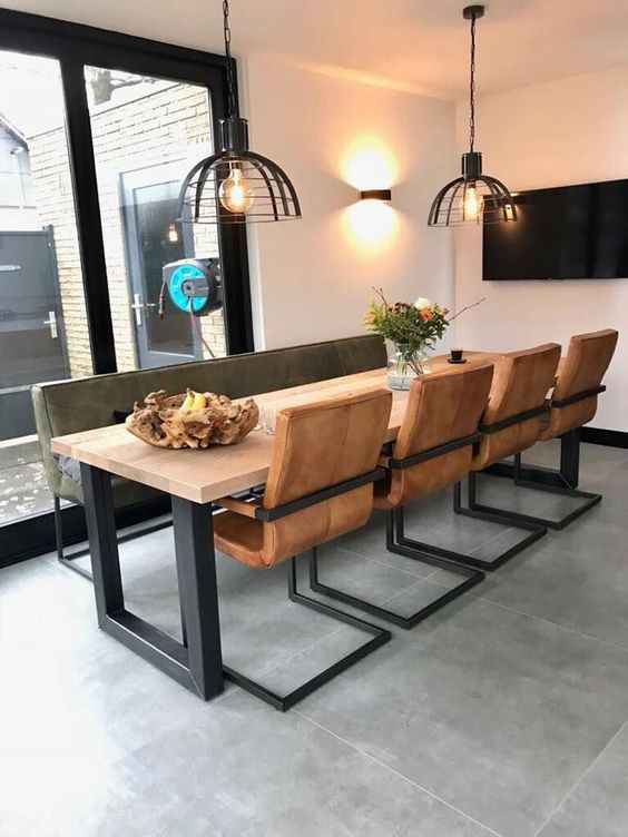 Industrial Eetkamer - sfeervolle eetkamer 9