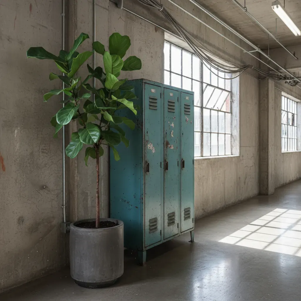 Industrial Hal - kleurenpalet en sfeer