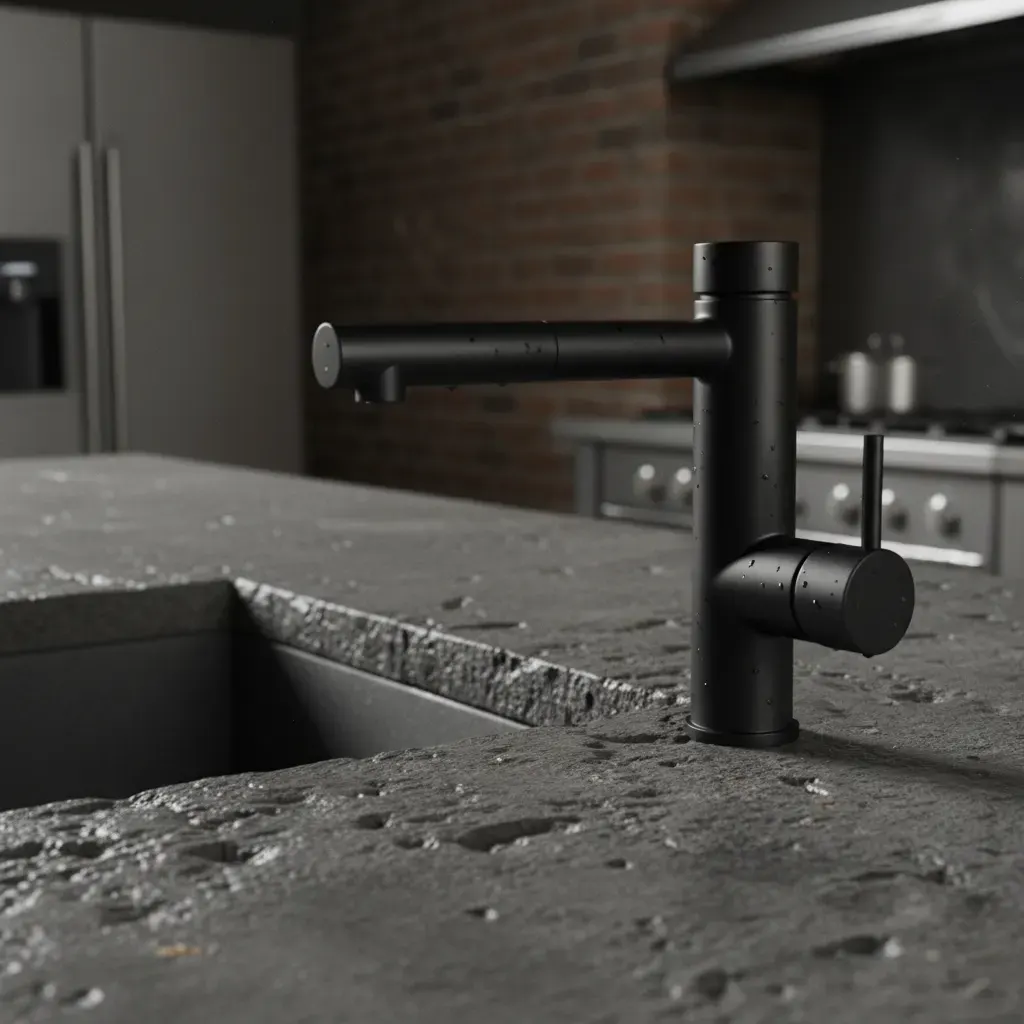 Industrial Keuken - detail van materialen en textuur