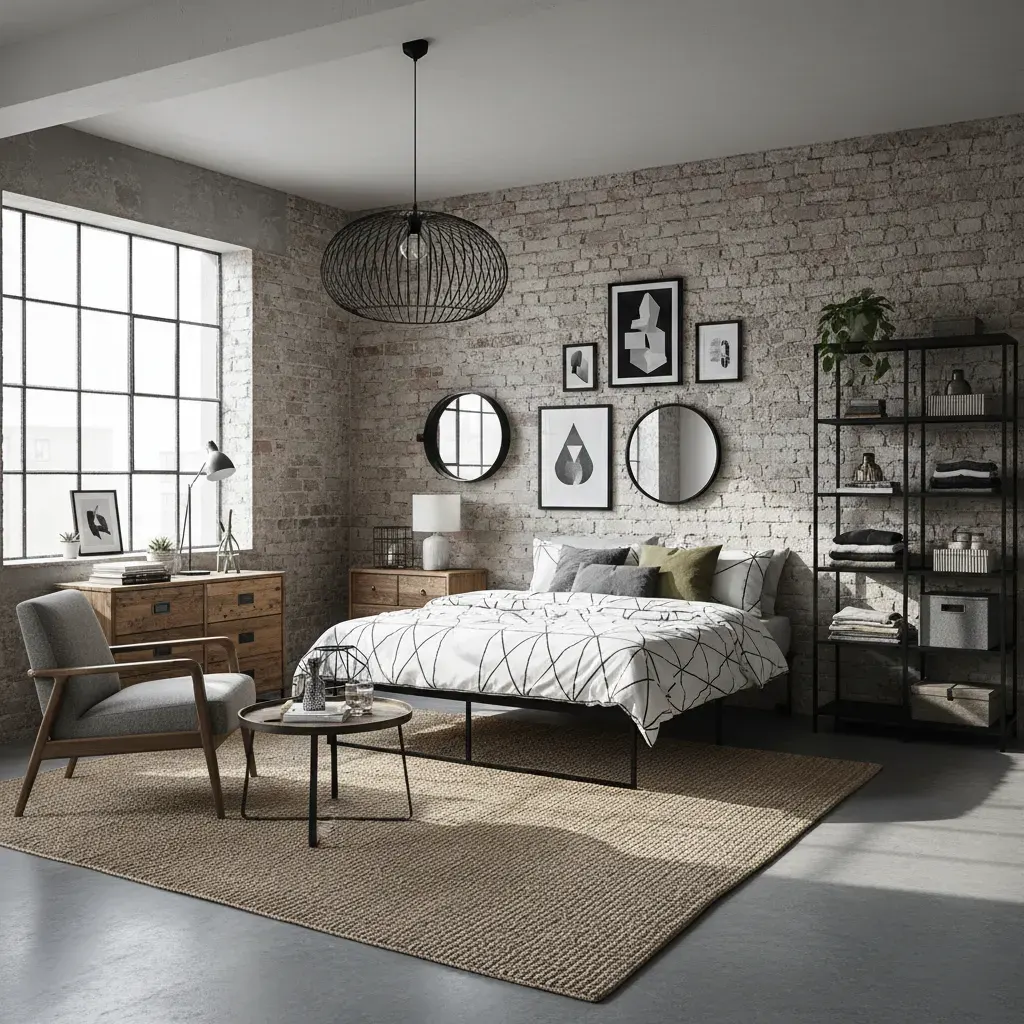 Industrial Slaapkamer - budgetvriendelijke look