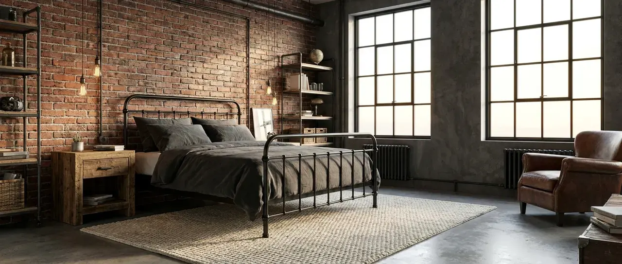 Industrial slaapkamer