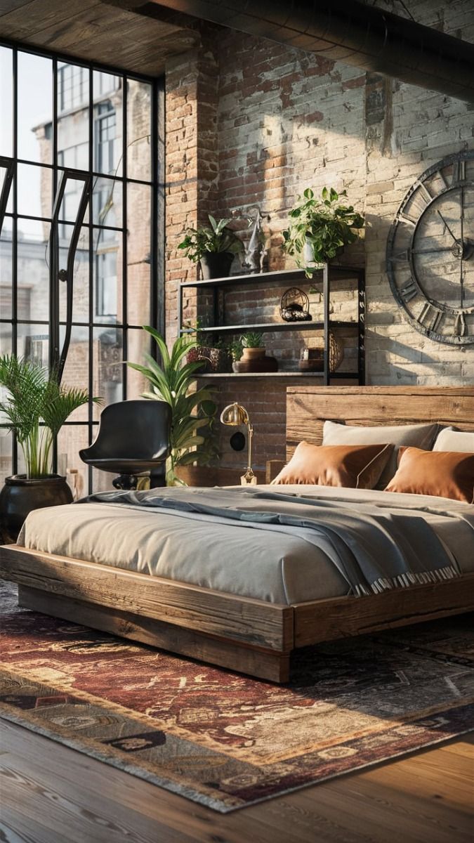 Industrial Slaapkamer - sfeervolle slaapkamer 2