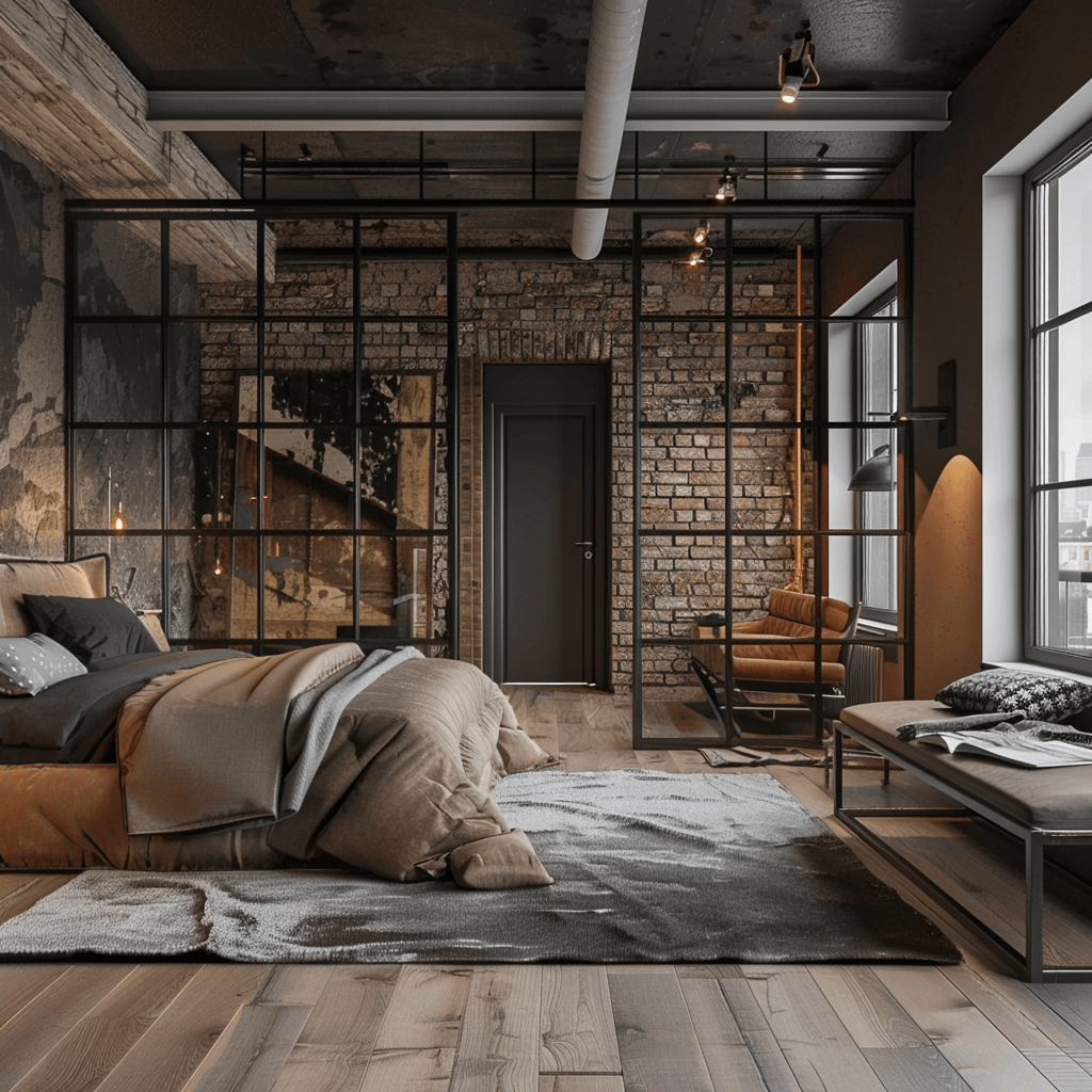 Industrial Slaapkamer - sfeervolle slaapkamer 5