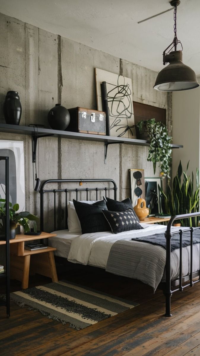 Industrial Slaapkamer - sfeervolle slaapkamer 9