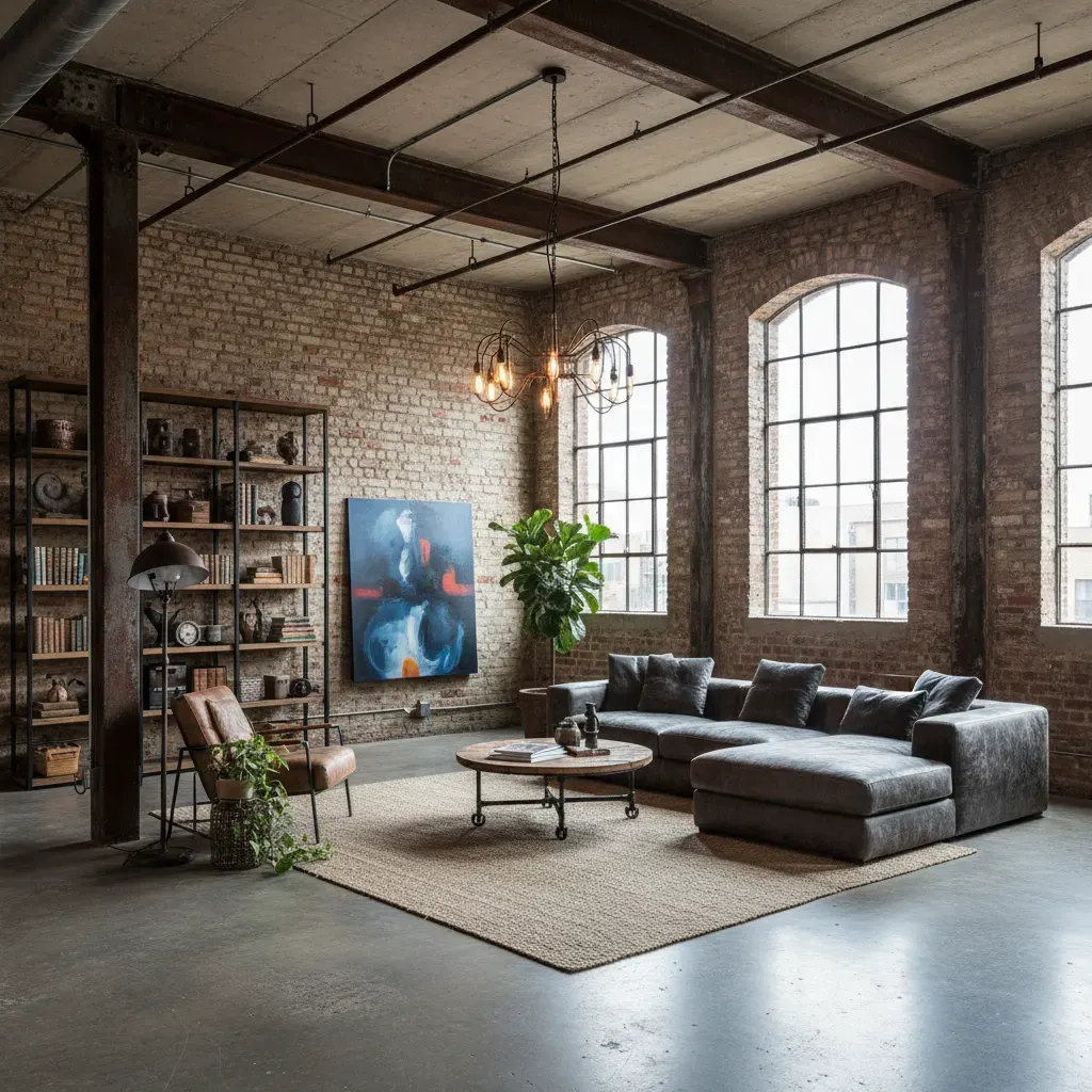 Industrial Woonkamer - alternatieve hoek