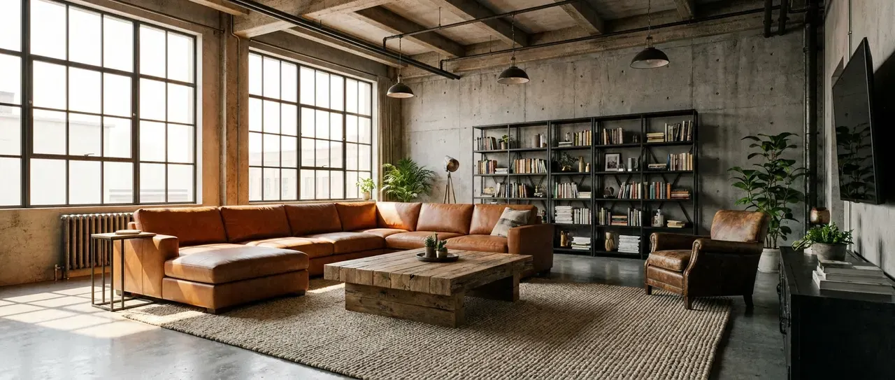 Industrial woonkamer