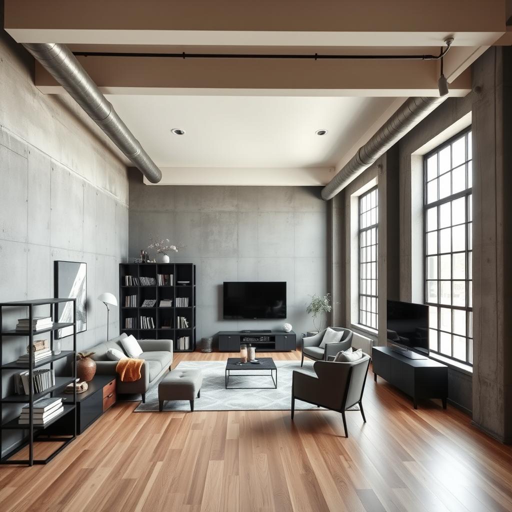 Industrial Woonkamer - sfeervolle woonkamer 12