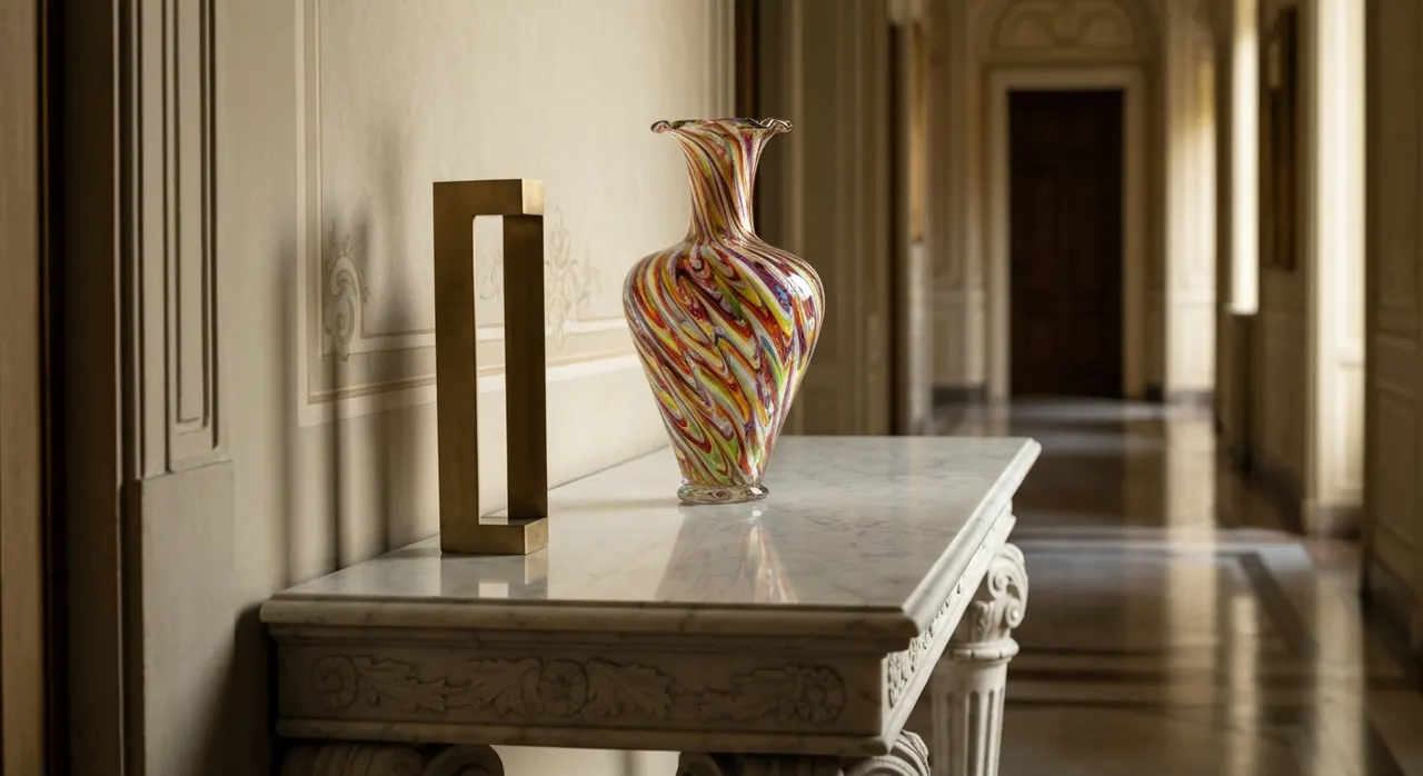 Italiaans Design Hal - detail van materialen en textuur