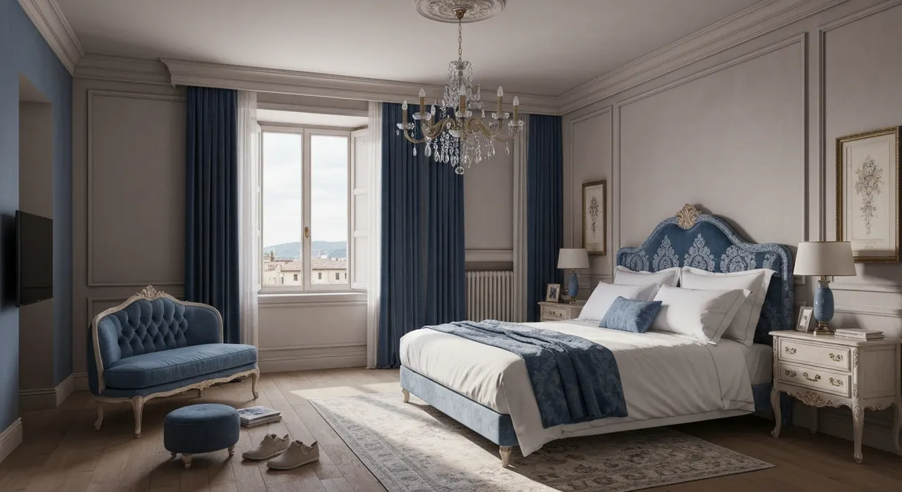 Italiaans Design Slaapkamer - detail van materialen en textuur