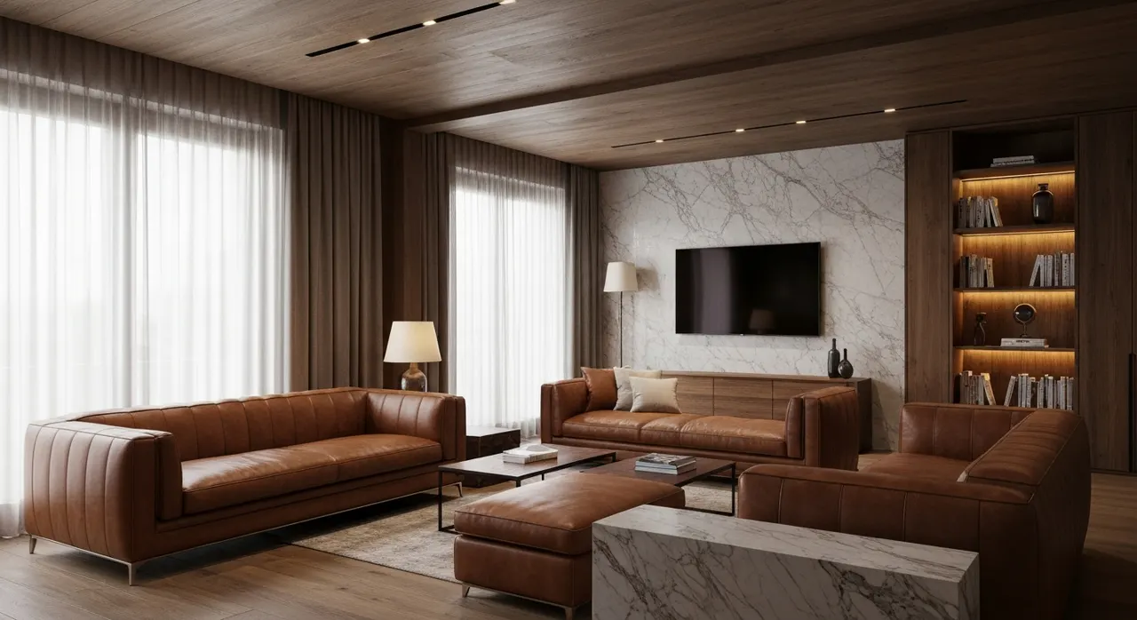 Italiaans Design Woonkamer - kleurenpalet en sfeer