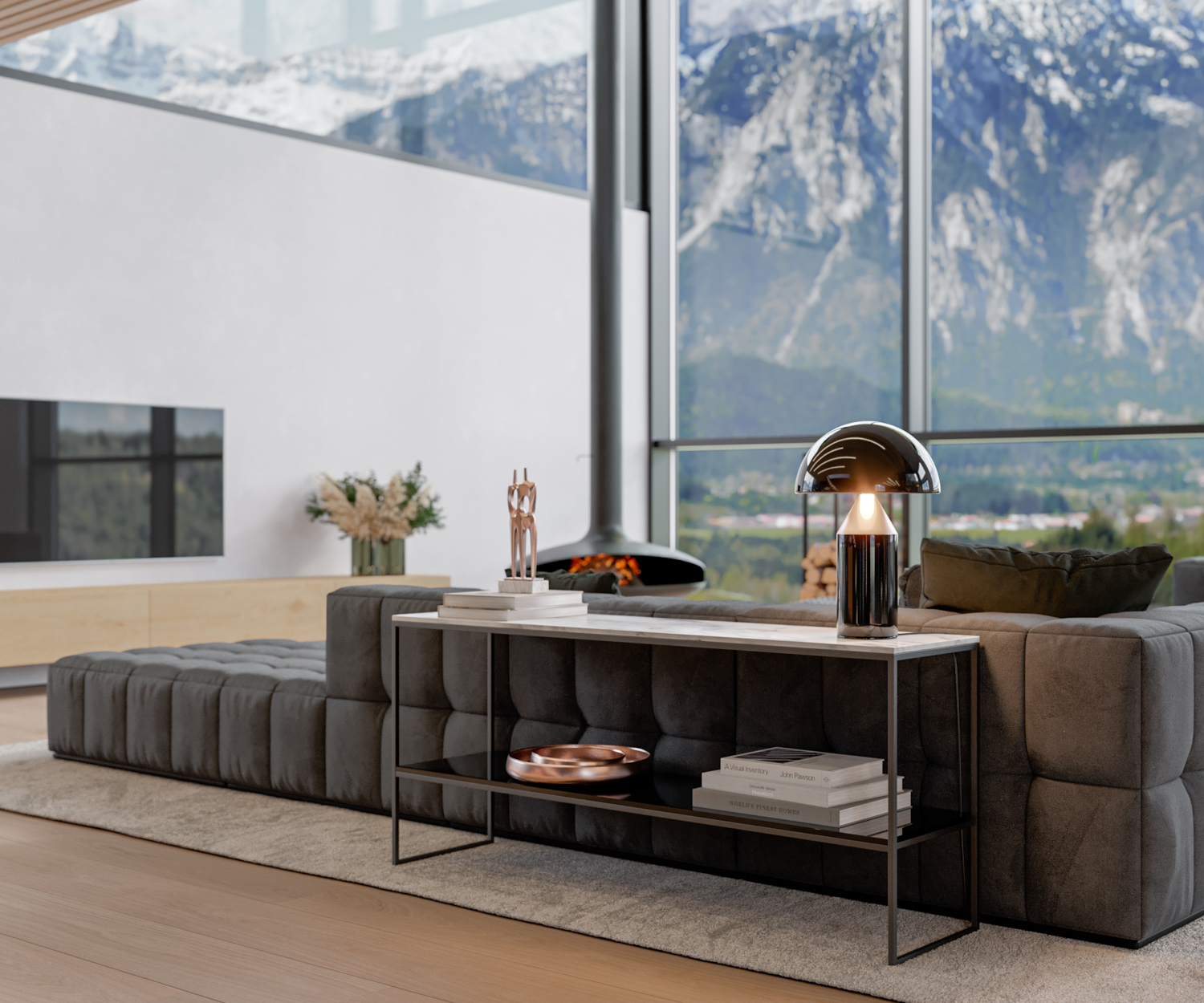 Italiaans Design Woonkamer - sfeervolle woonkamer 10