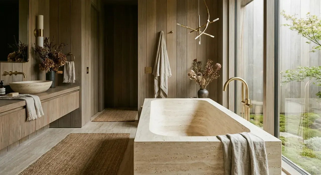 Japandi Badkamer - luxe variant