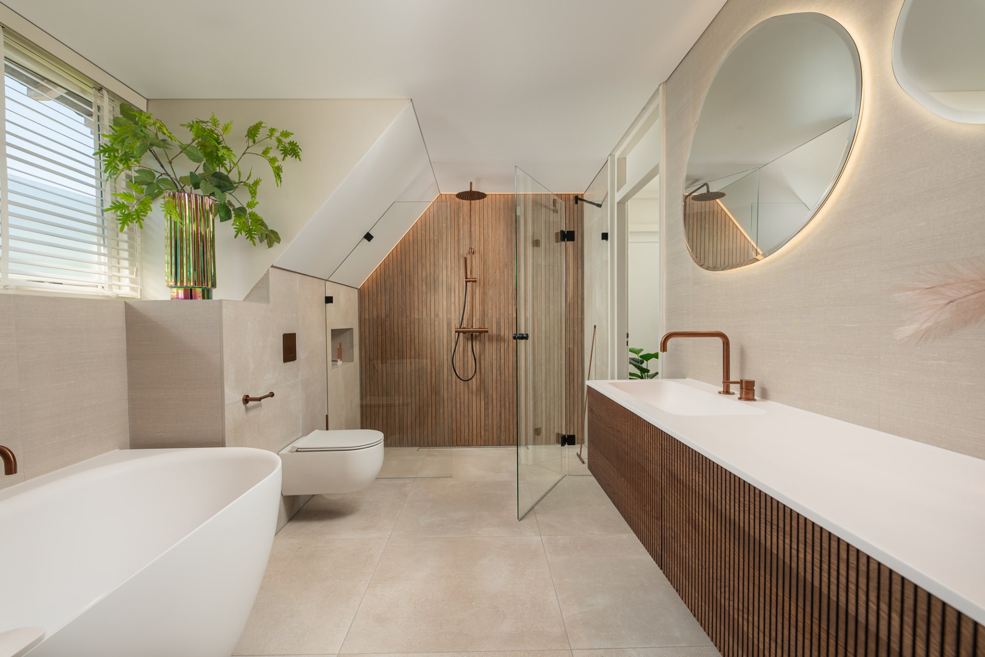 Japandi Badkamer - sfeervolle badkamer 1