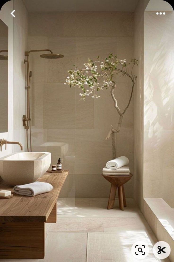 Japandi Badkamer - sfeervolle badkamer 10