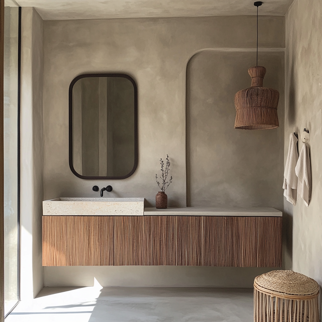 Japandi Badkamer - sfeervolle badkamer 13