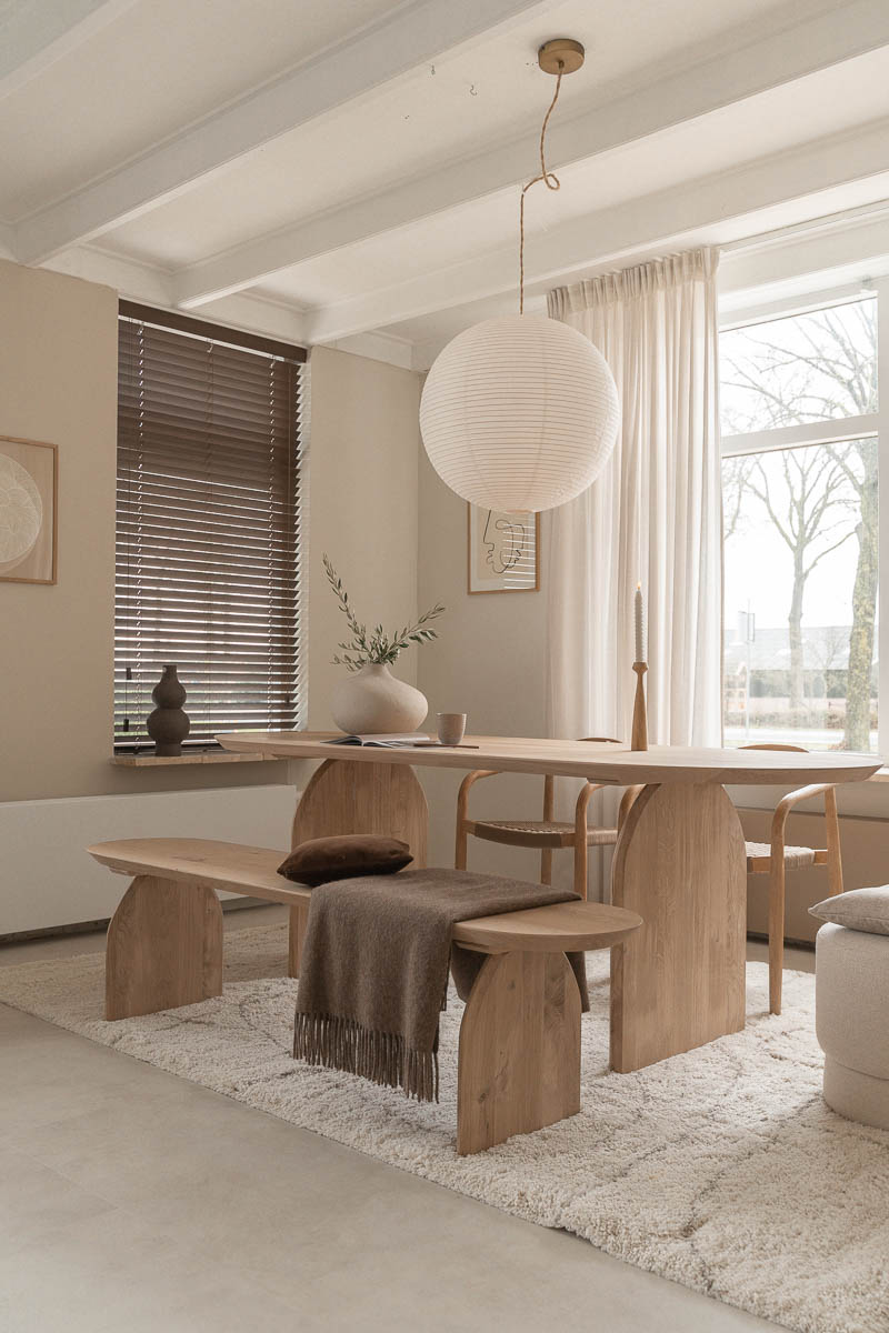 Japandi Eetkamer - sfeervolle eetkamer 1
