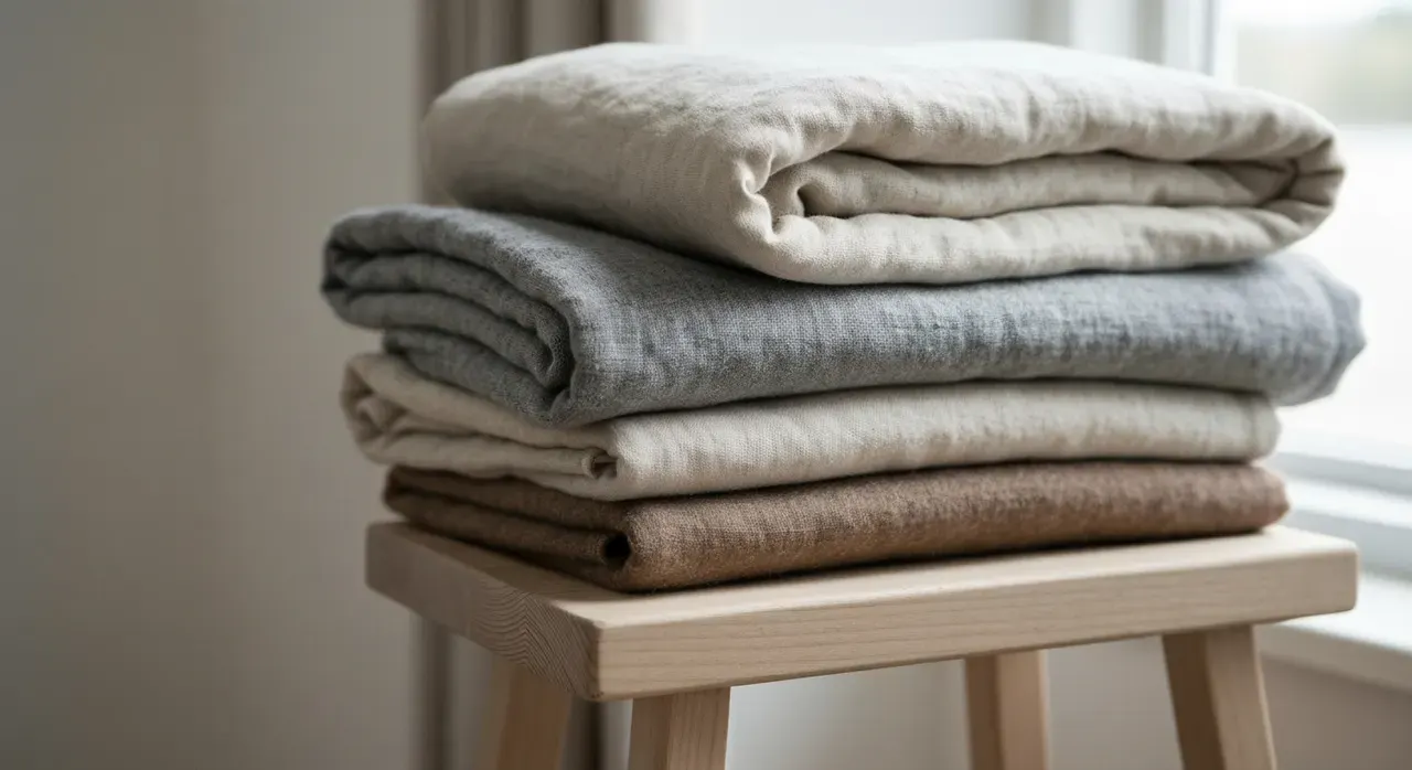 Japandi Kinderkamer - detail van materialen en textuur