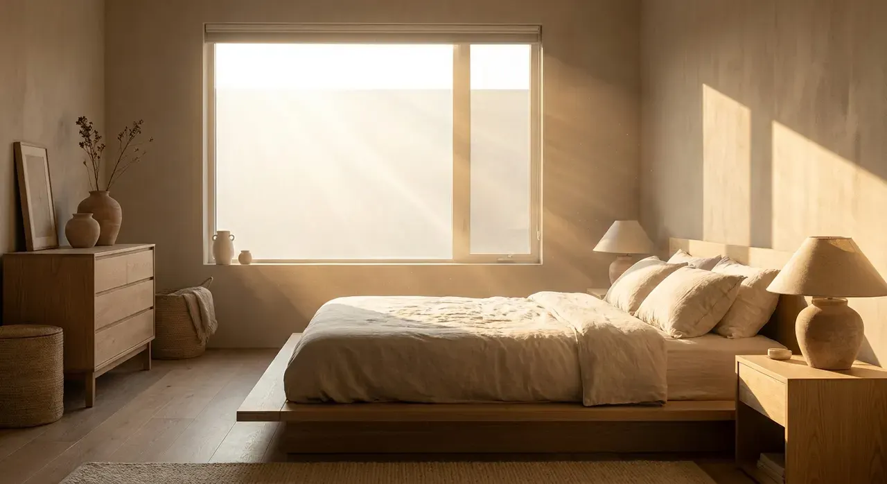 Japandi Slaapkamer - ochtendlicht