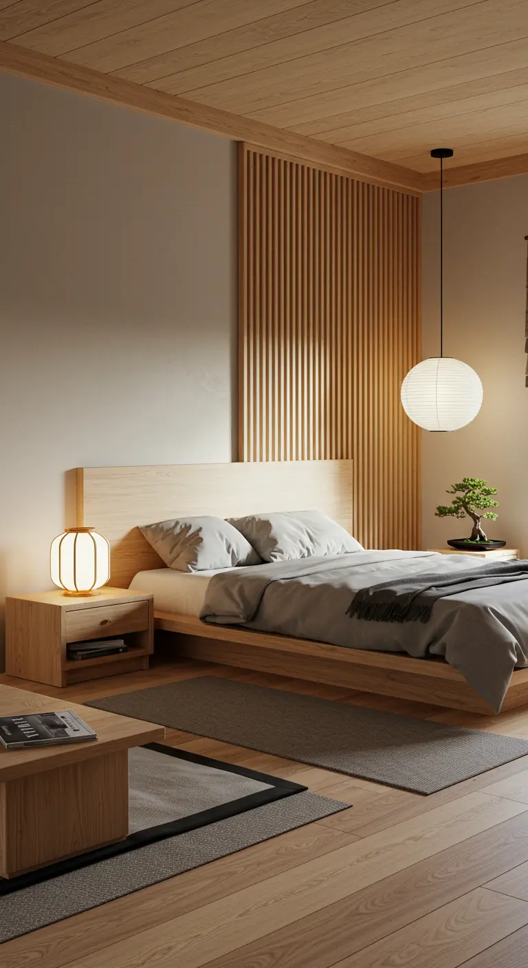 Japandi Slaapkamer - sfeervolle slaapkamer 17