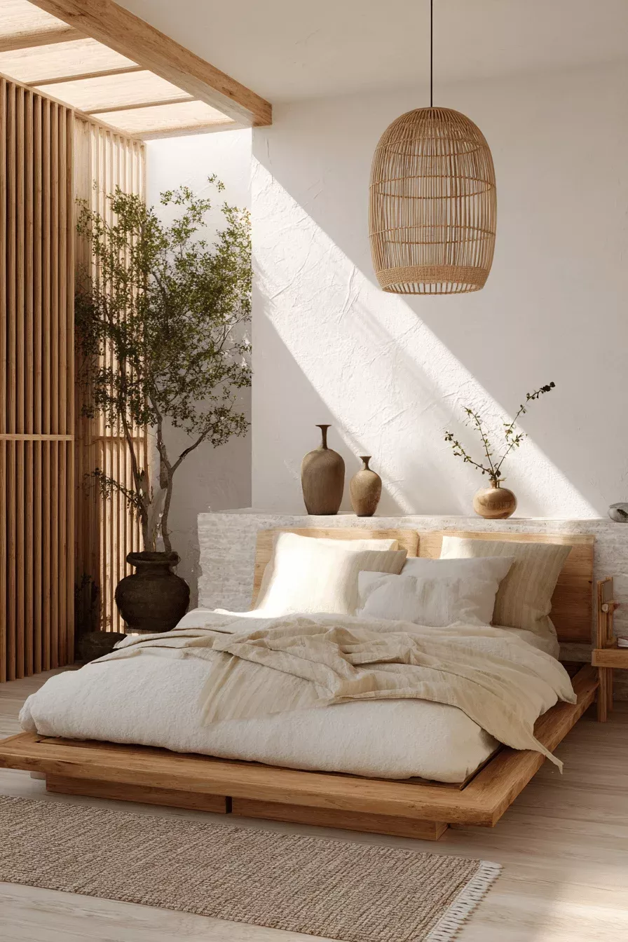 Japandi Slaapkamer - sfeervolle slaapkamer 7