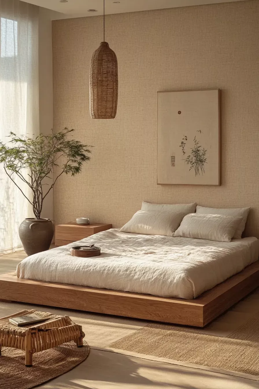 Japandi Slaapkamer - sfeervolle slaapkamer 8