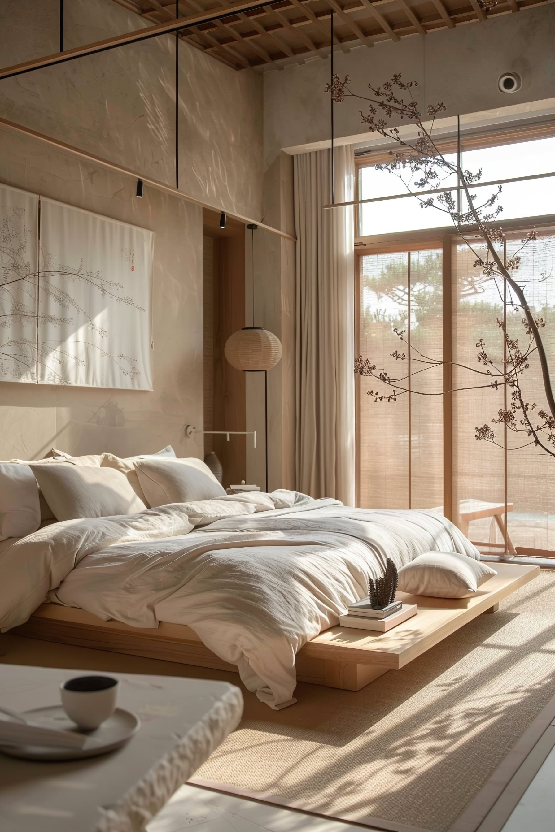 Japandi Slaapkamer - sfeervolle slaapkamer 9