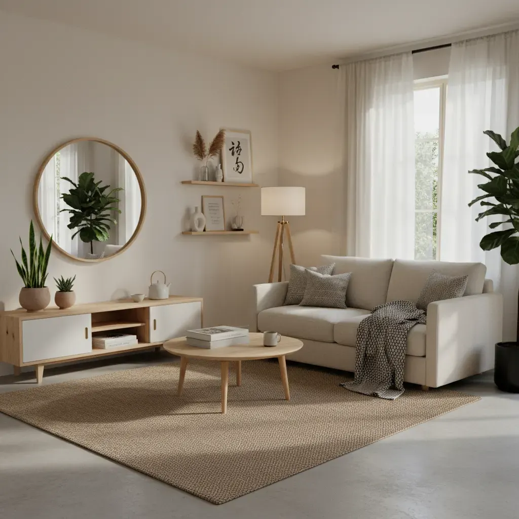 Japandi Woonkamer - budgetvriendelijke look