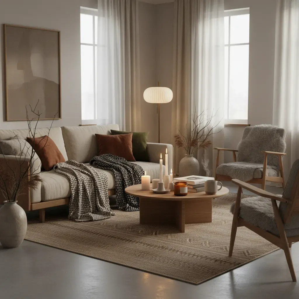 Japandi Woonkamer - seizoensvariant